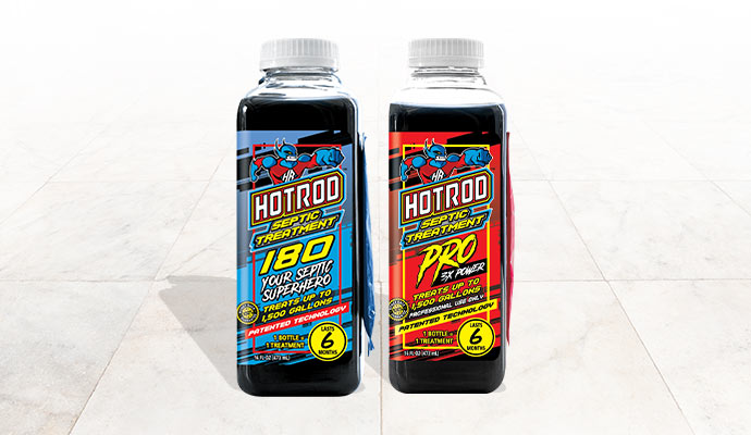  two bottle of hotrod septic